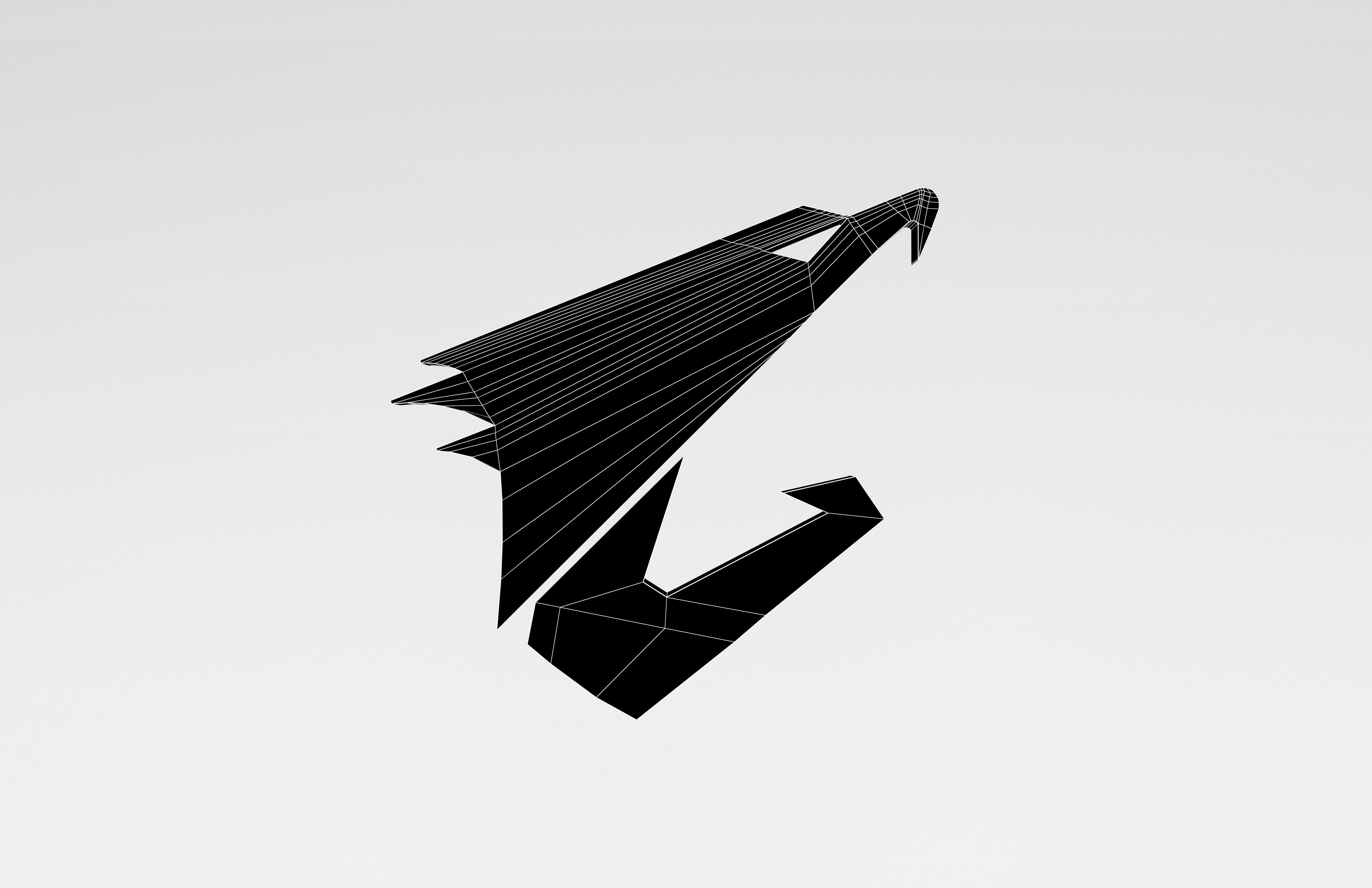 Aorus Logo v1 006 Free low-poly 3D model_7