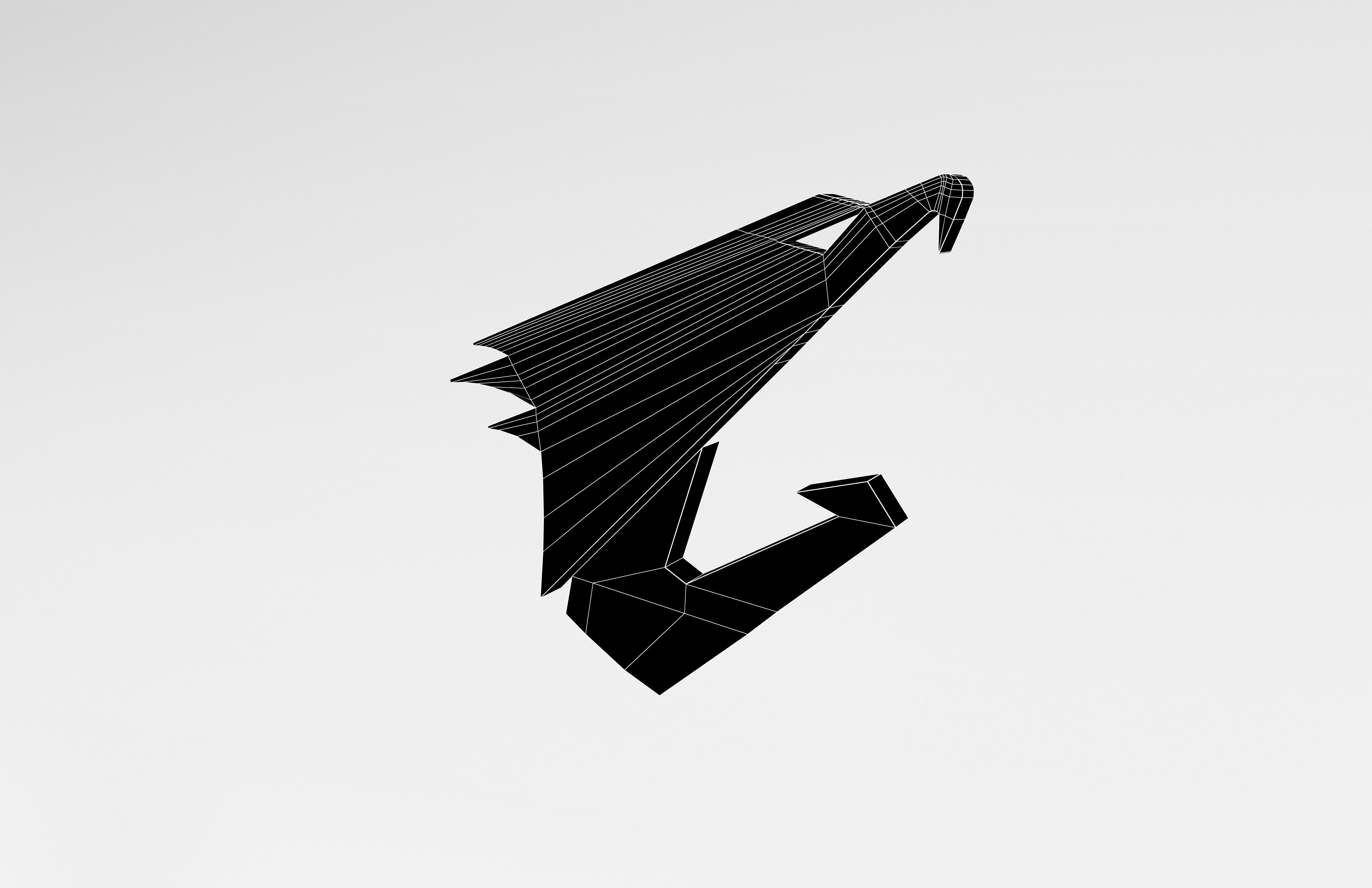 Aorus Logo v1 006 Free low-poly 3D model_8