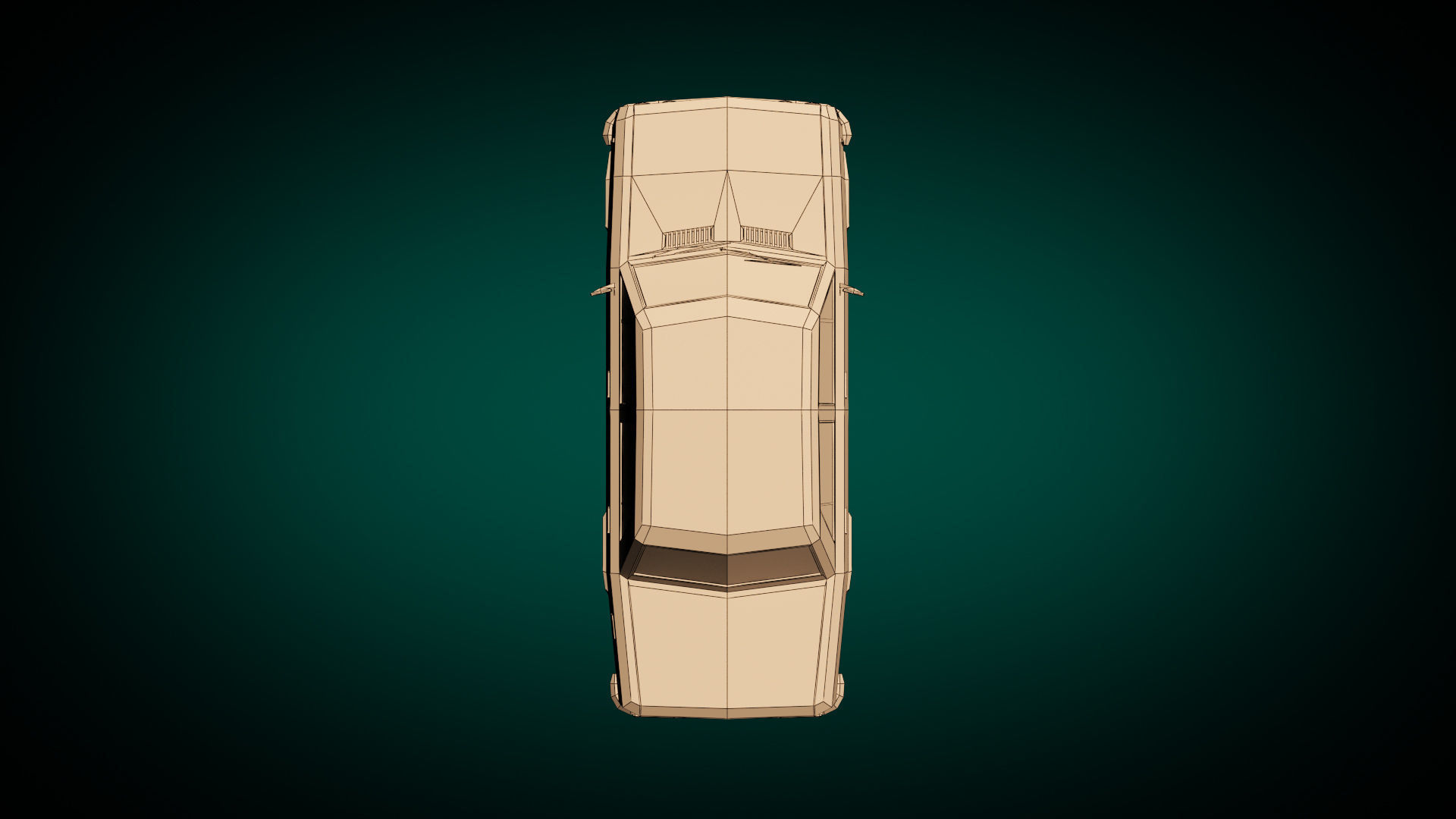 Low Poly Sedan Car 11 Low-poly 3D model_13