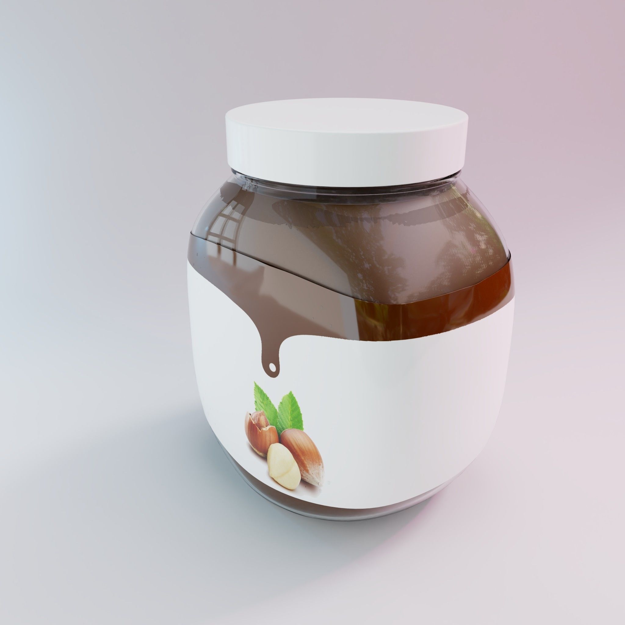 chocolate bottle Free 3D model_4