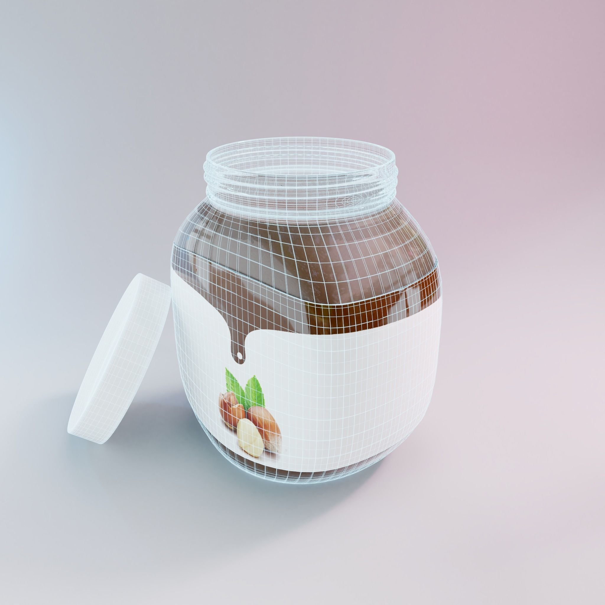 chocolate bottle Free 3D model_2