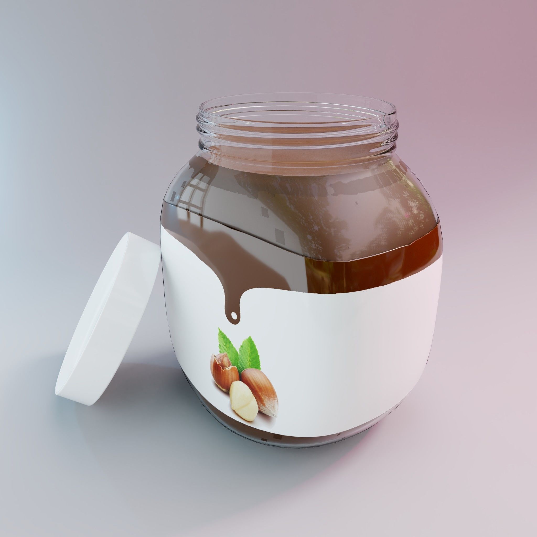 chocolate bottle Free 3D model_3