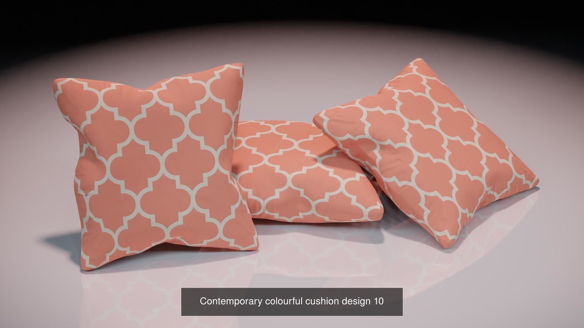 Contemporary colourful cushion designs 3D Model Collection_11