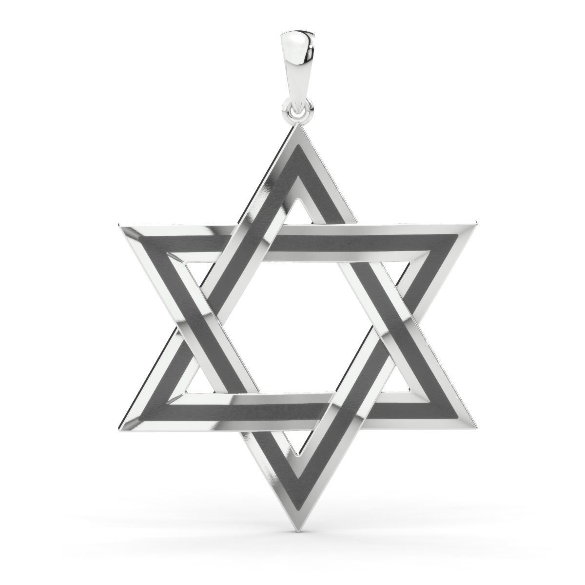star of David 3D print model_13