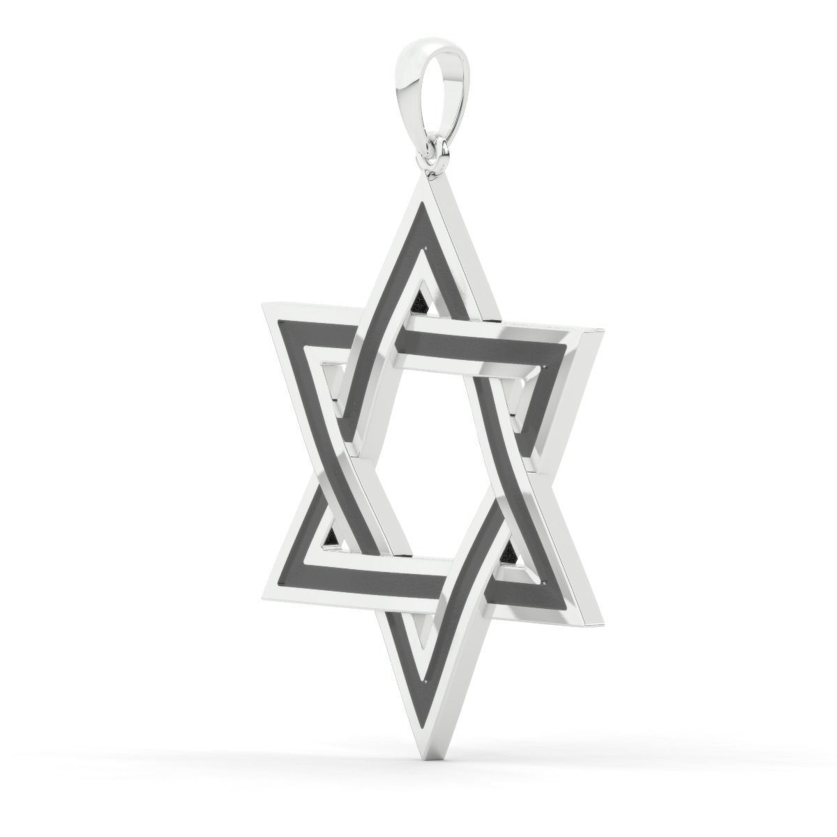 star of David 3D print model_12
