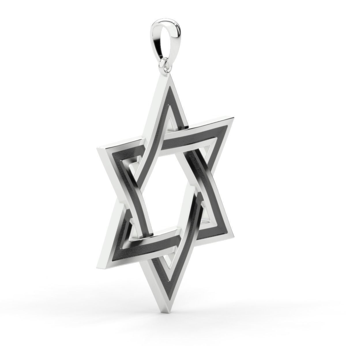 star of David 3D print model_11