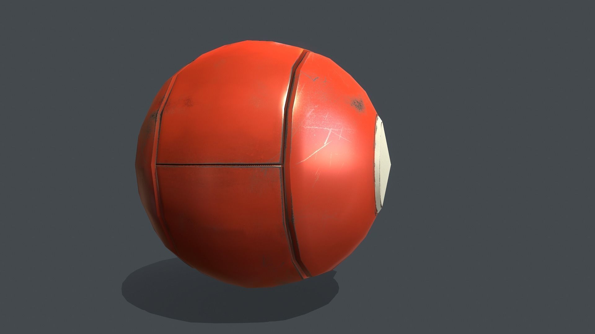 Sphere Drone Low-poly 3D model_4
