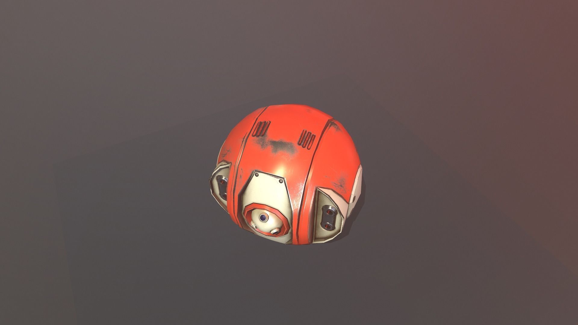 Sphere Drone Low-poly 3D model_14