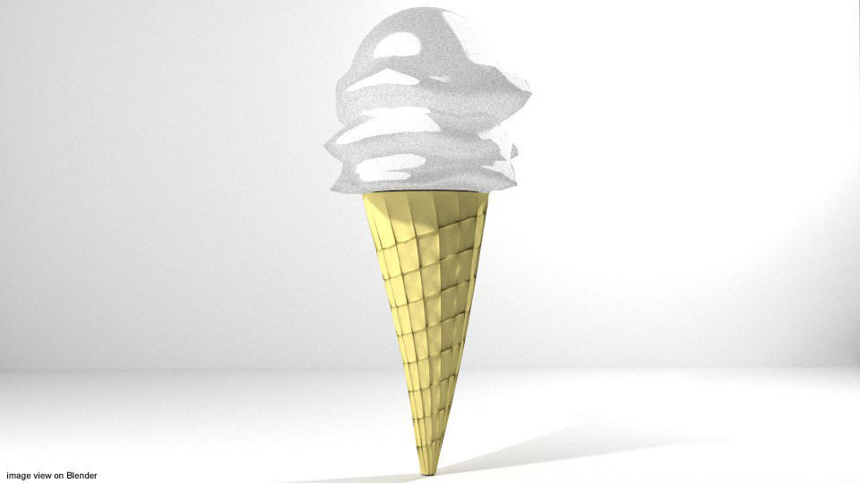 Ice-Cream Cone 3D model_1