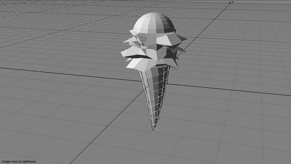 Ice-Cream Cone 3D model_4