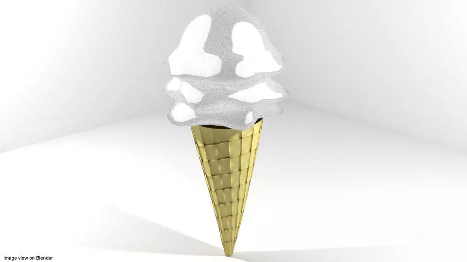 Ice-Cream Cone 3D model_0