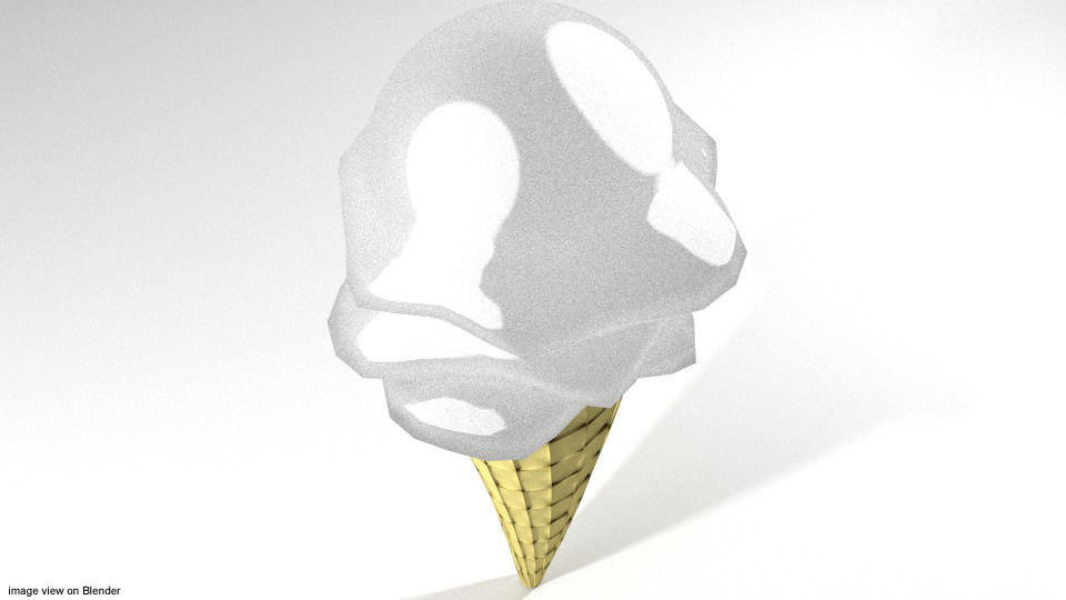 Ice-Cream Cone 3D model_2