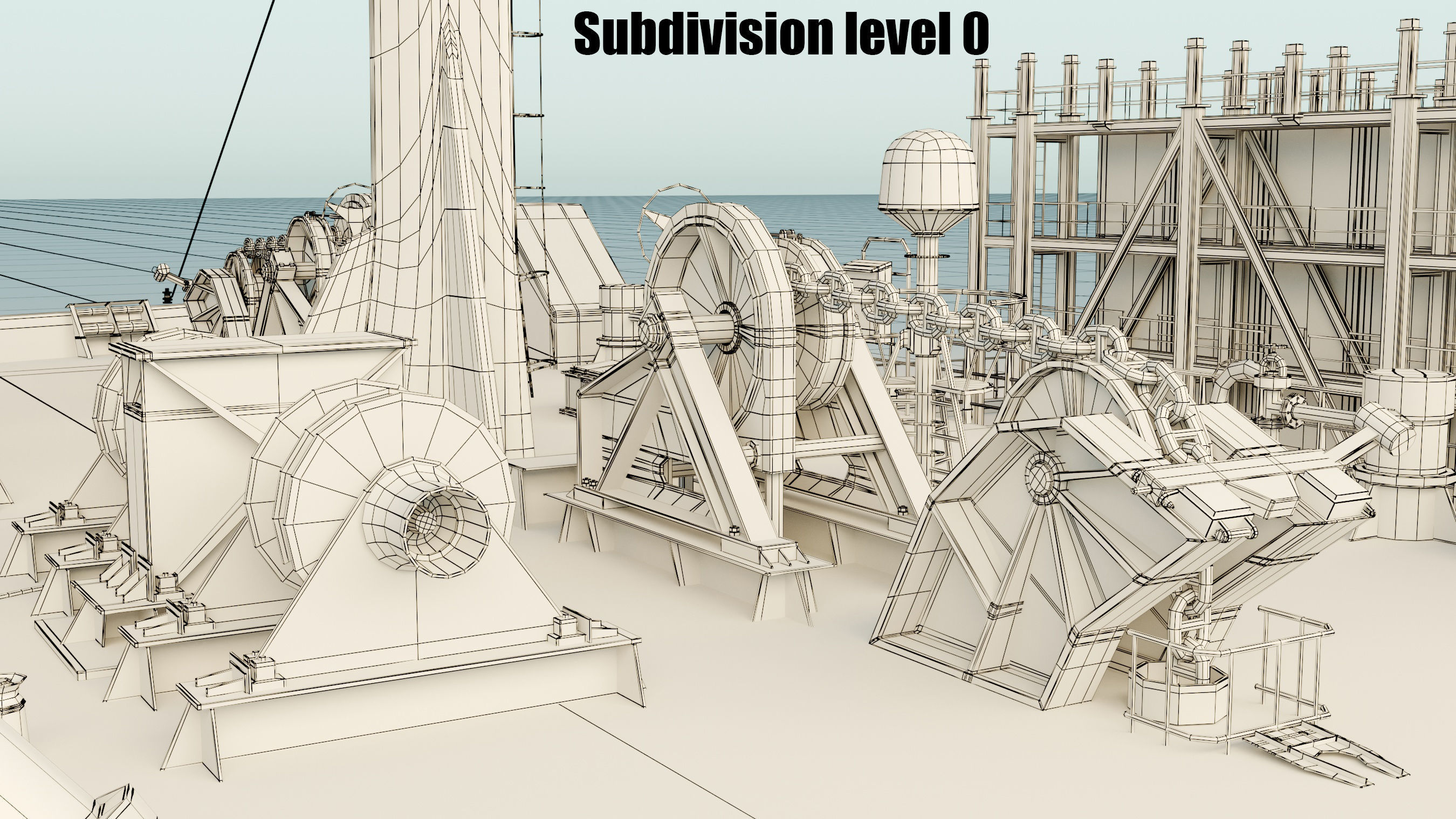 Container ship generic 3D model_38