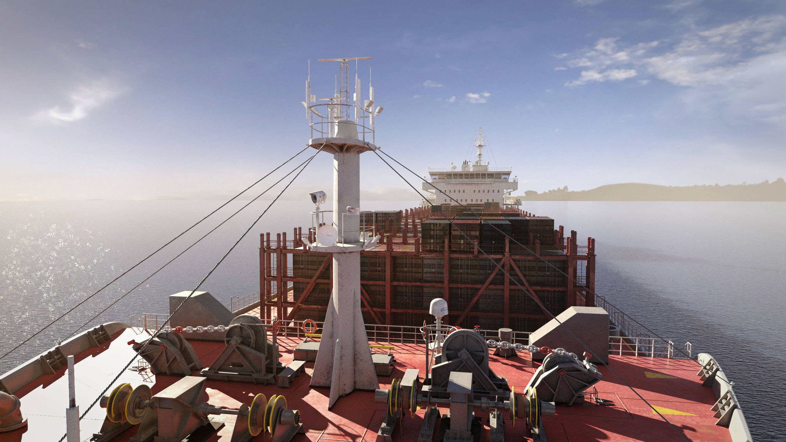 Container ship generic 3D model_5