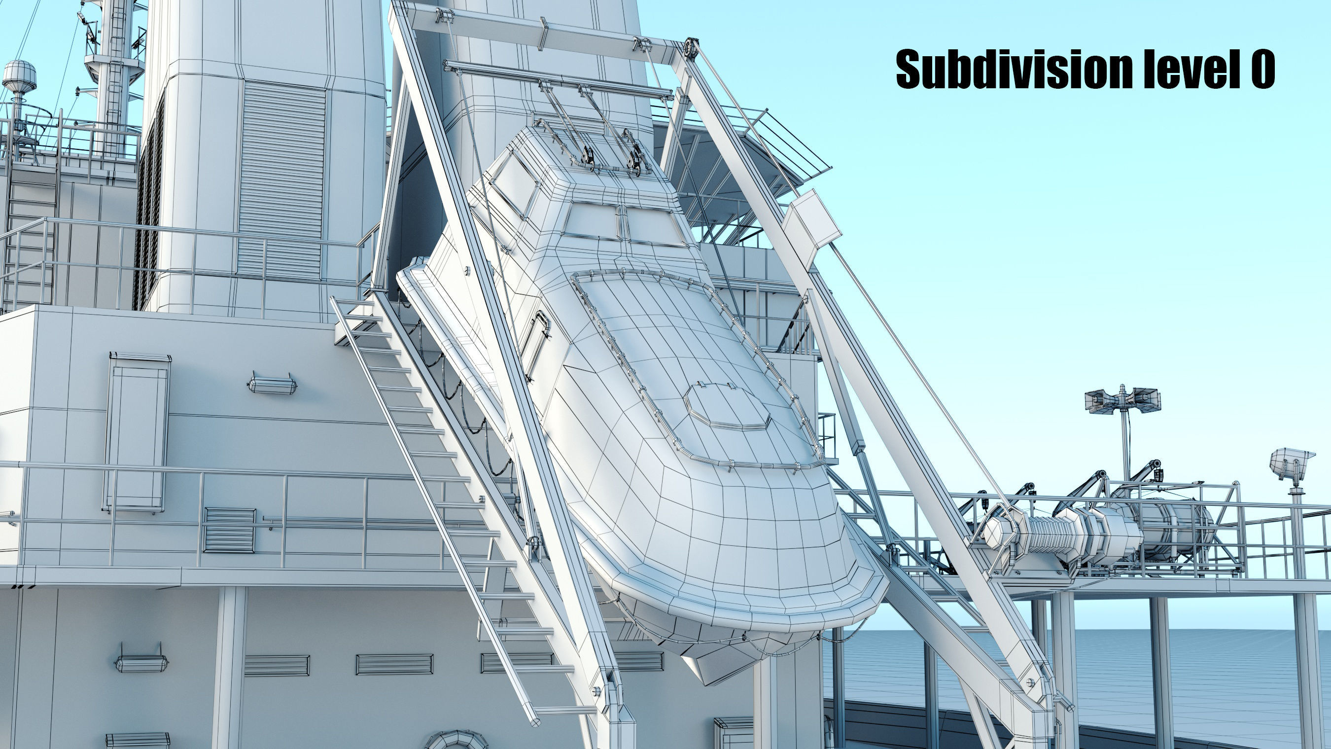 Container ship generic 3D model_32