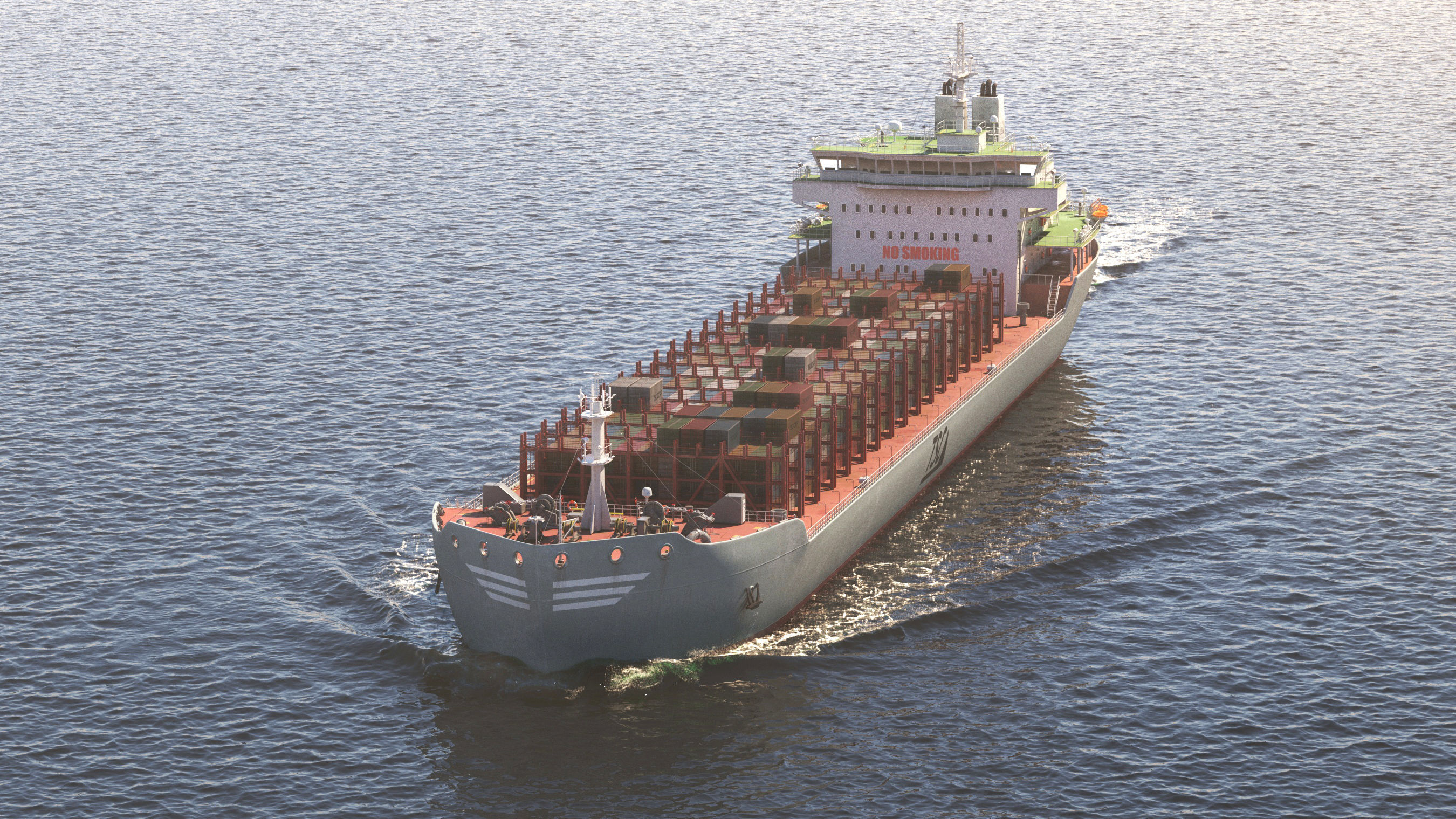 Container ship generic 3D model_0