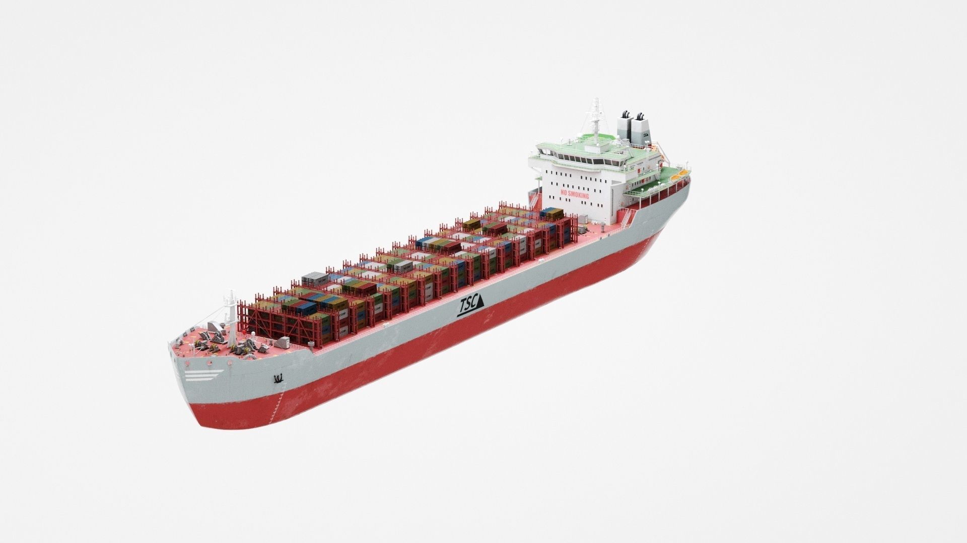 Container ship generic 3D model_10