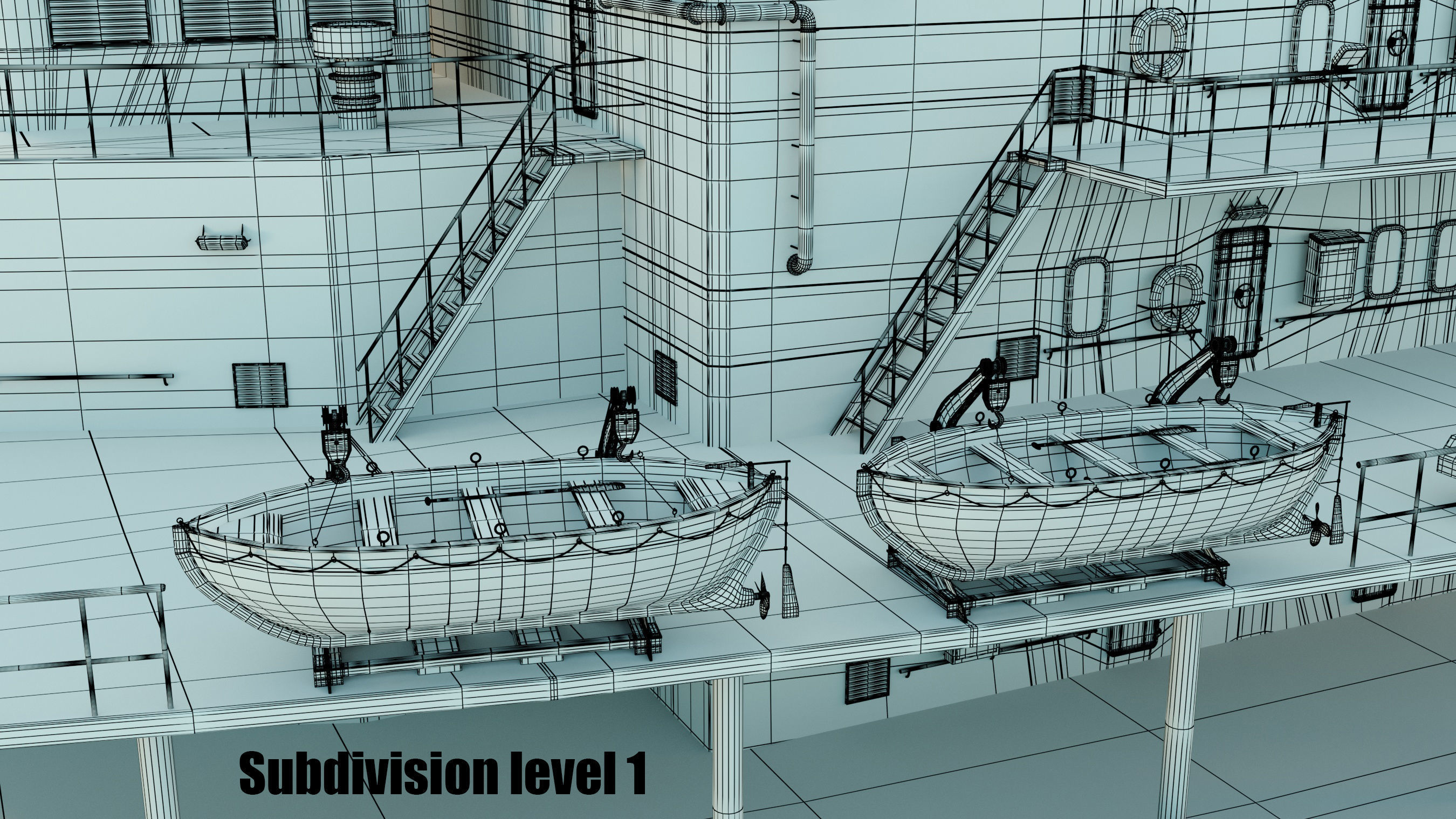 Container ship generic 3D model_43