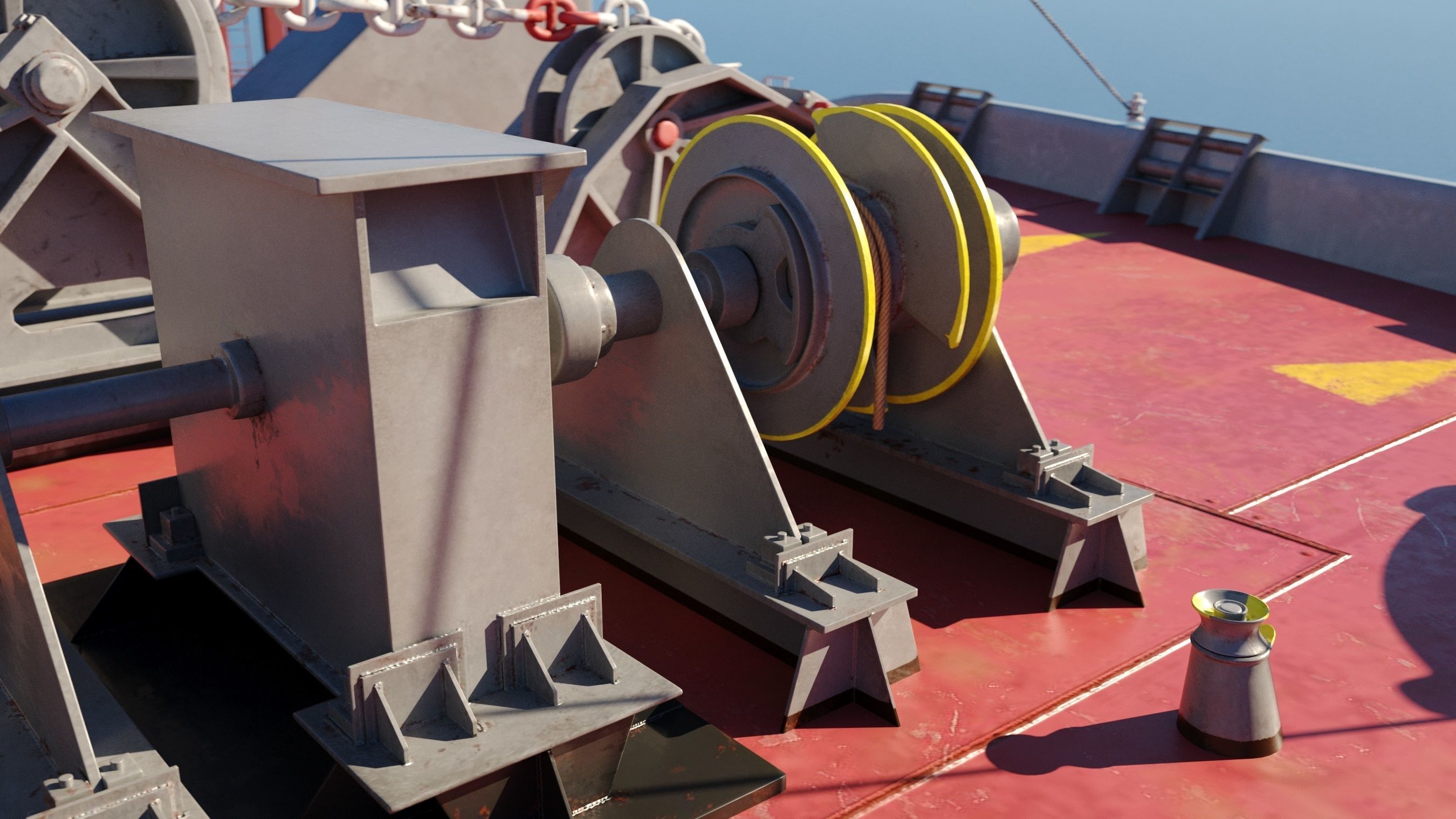 Container ship generic 3D model_18