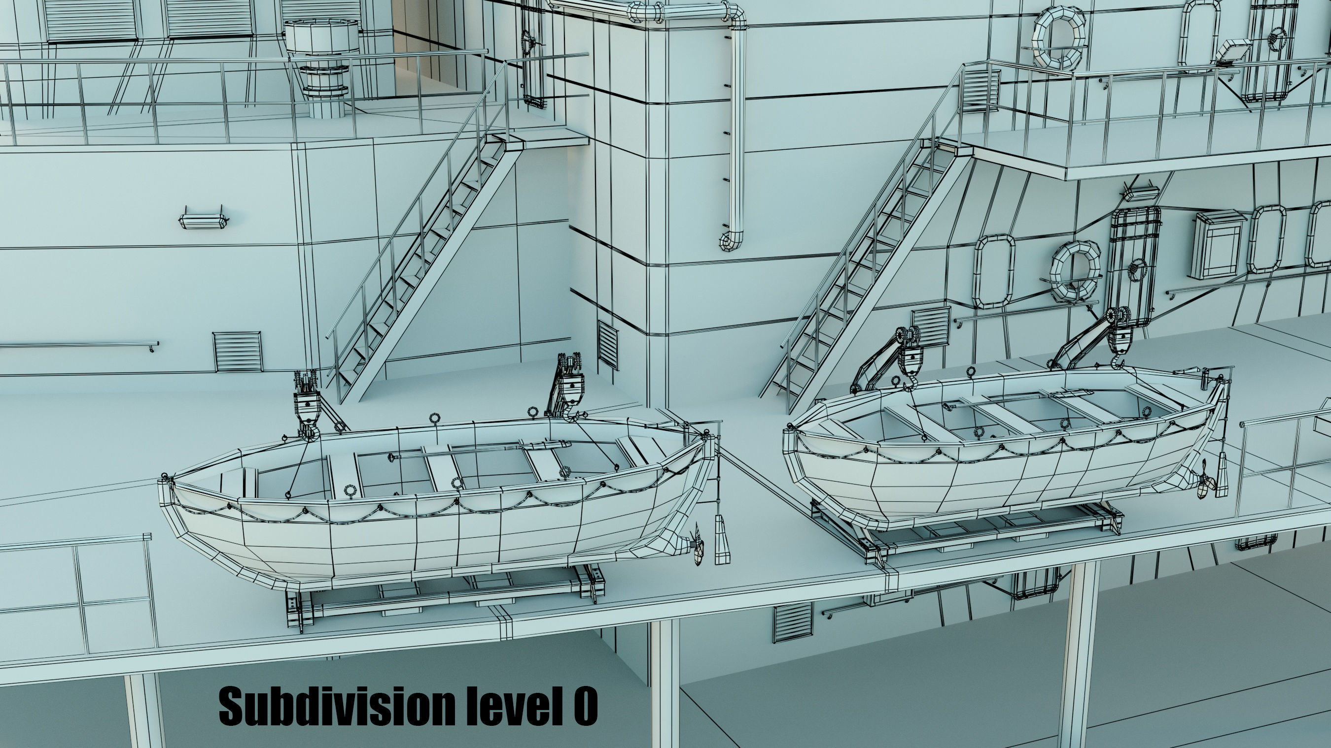 Container ship generic 3D model_42