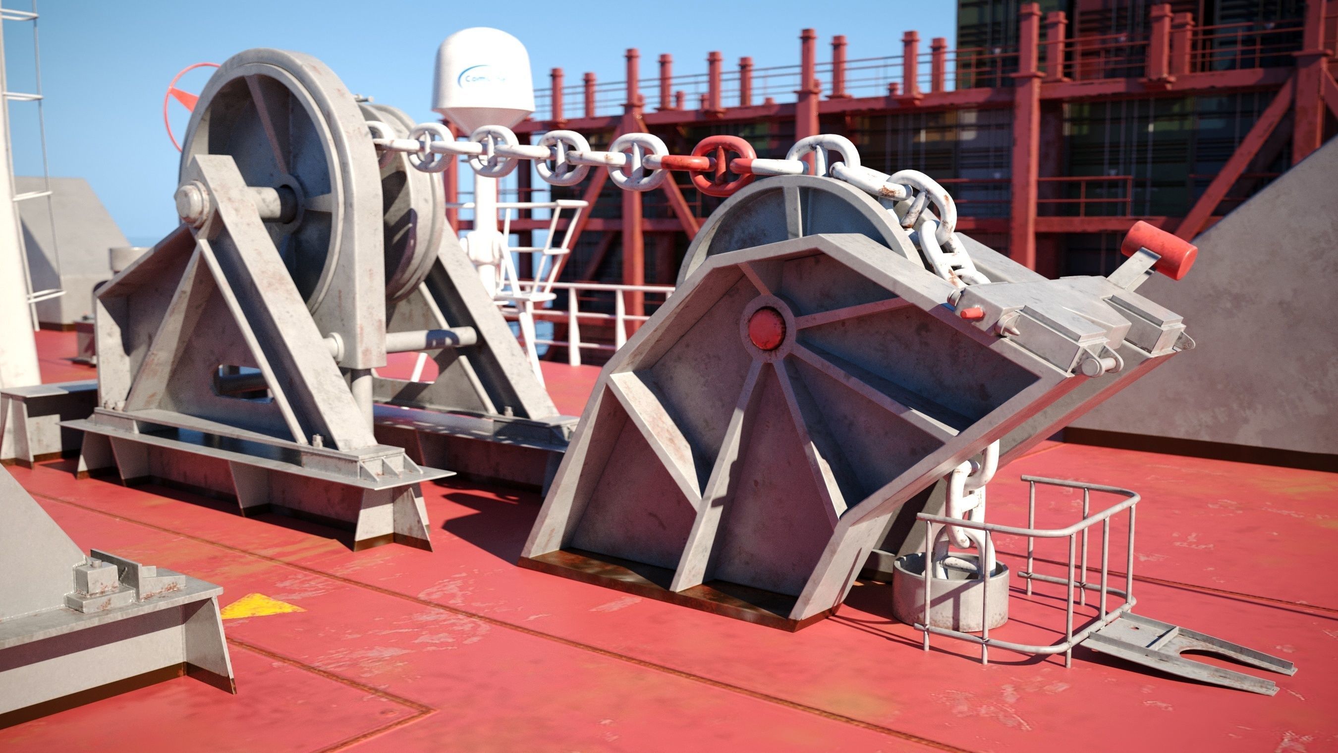 Container ship generic 3D model_14