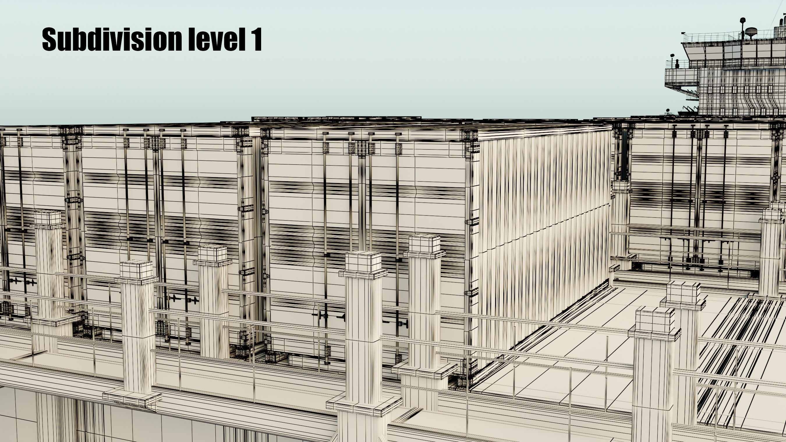 Container ship generic 3D model_37