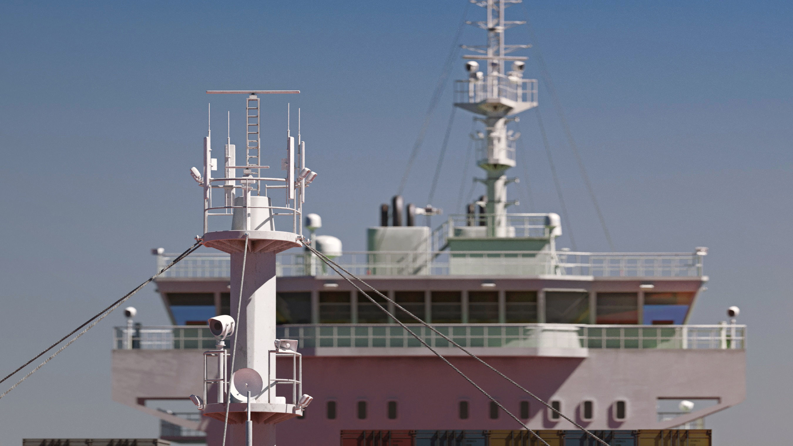 Container ship generic 3D model_8