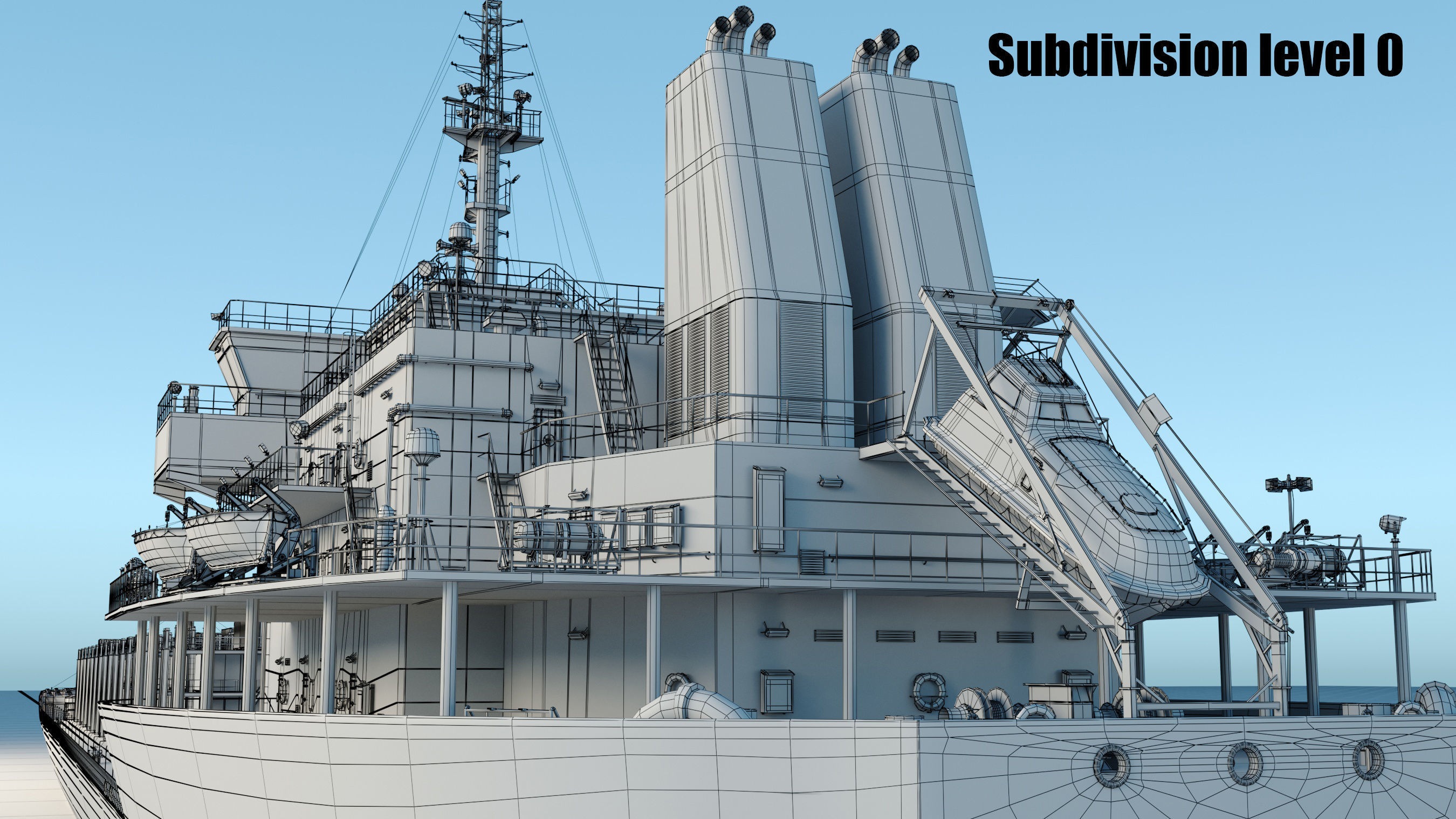 Container ship generic 3D model_30
