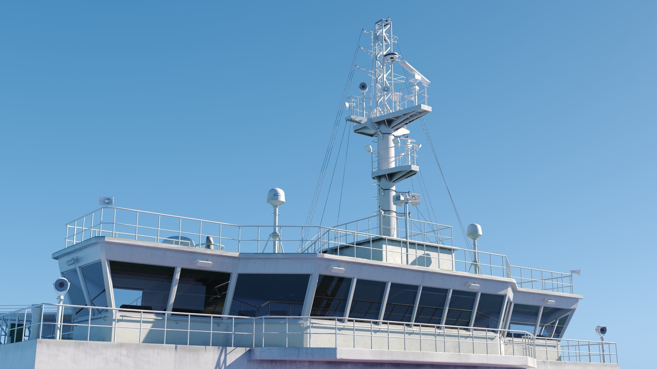 Container ship generic 3D model_25