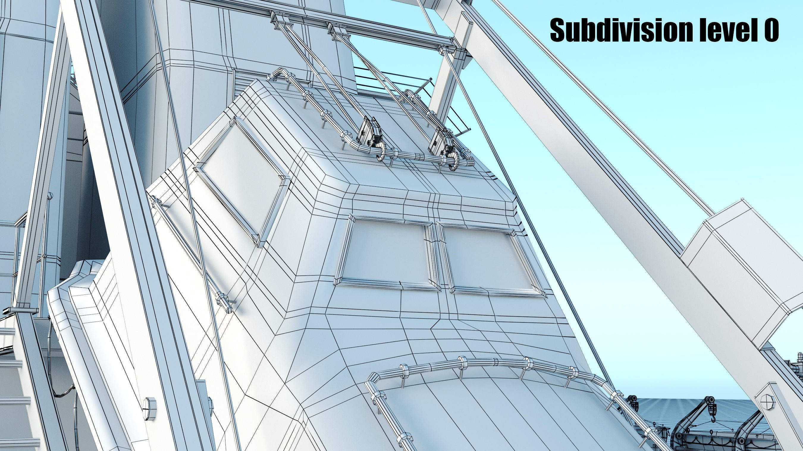 Container ship generic 3D model_33