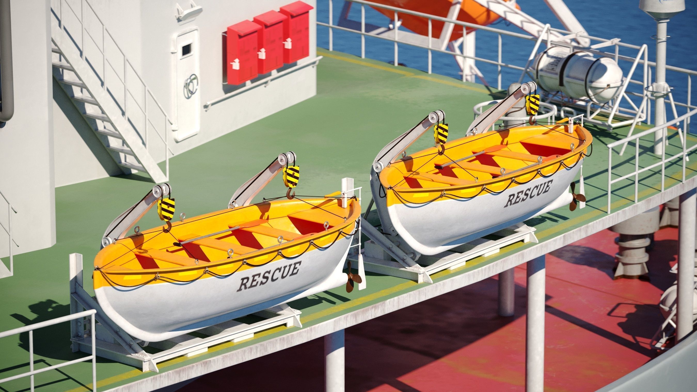 Container ship generic 3D model_27