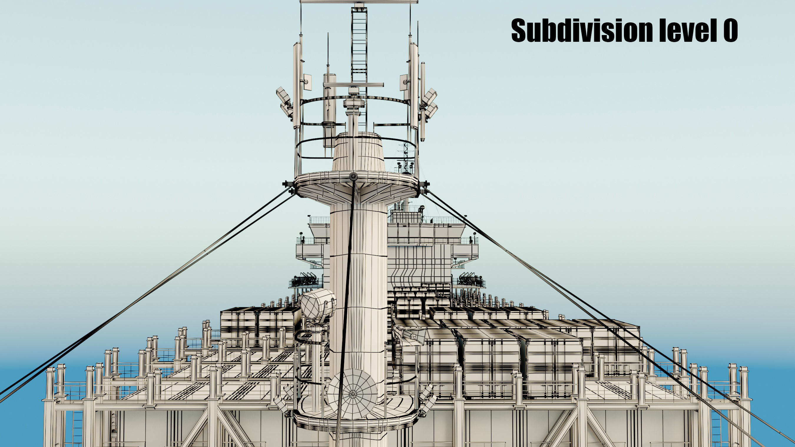 Container ship generic 3D model_31