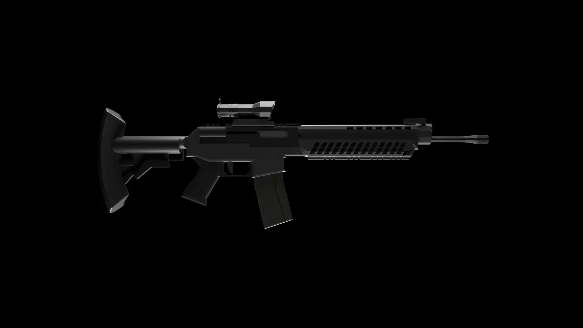 SG 553 Low-Poly Low-poly 3D model