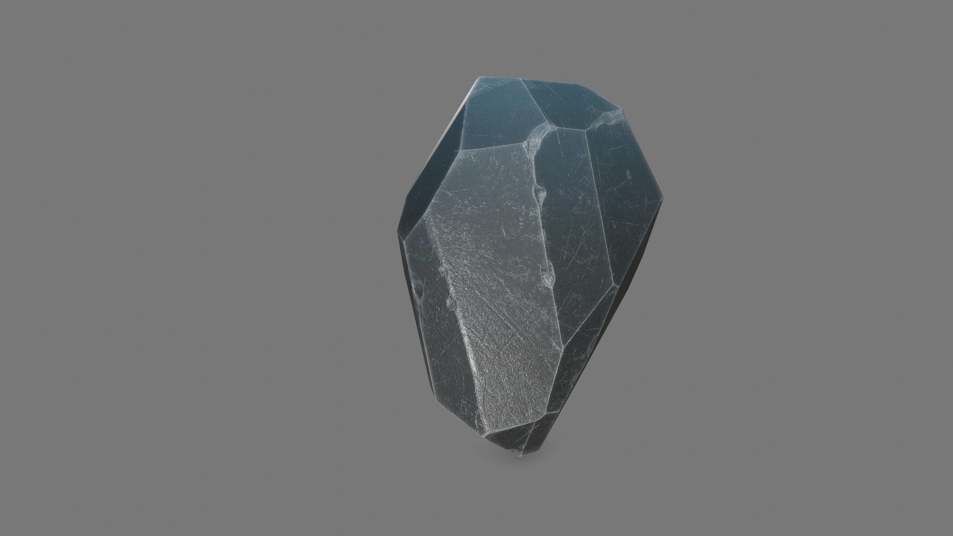 One Crystal Low-poly 3D model_4