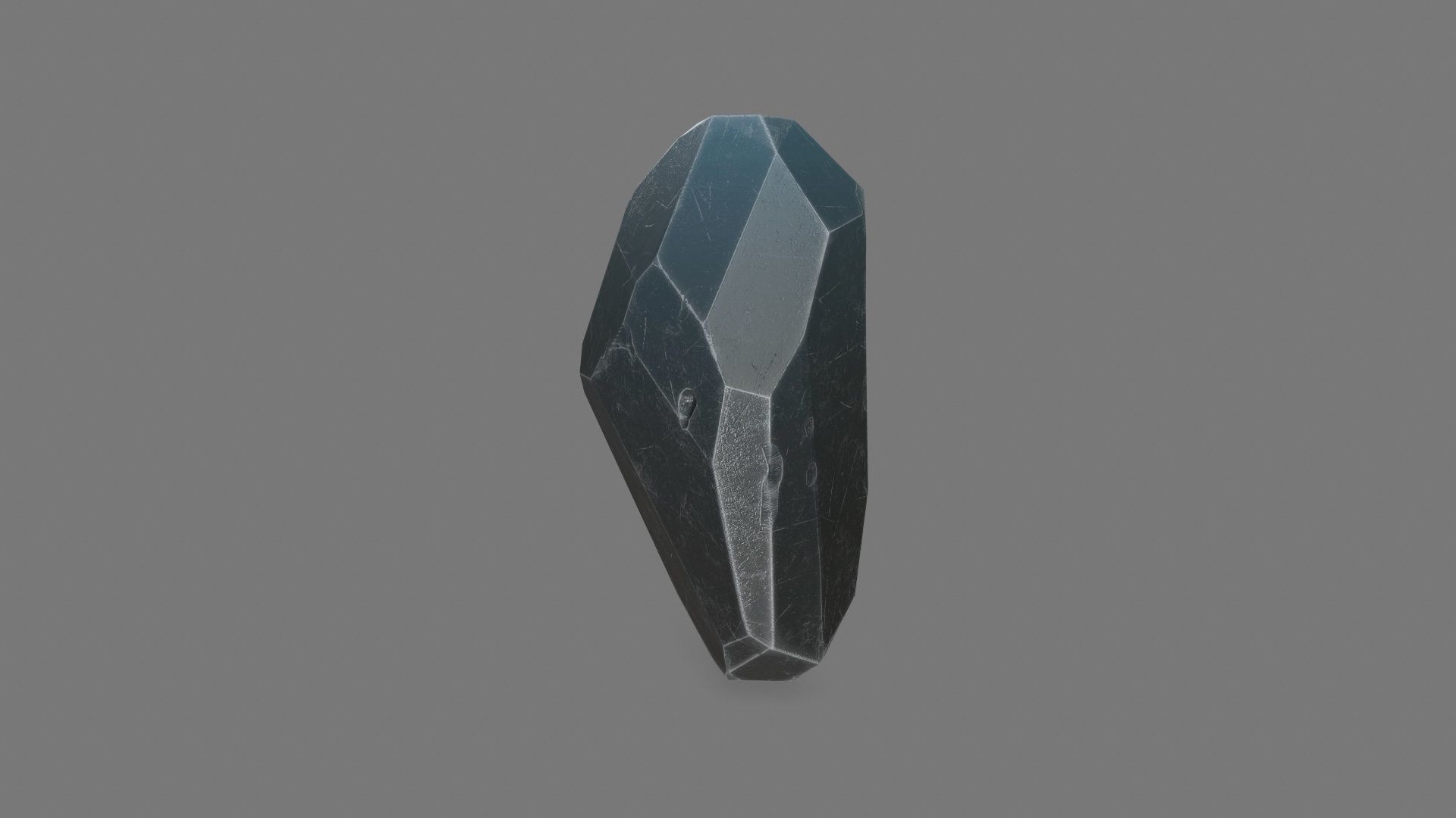 One Crystal Low-poly 3D model_3