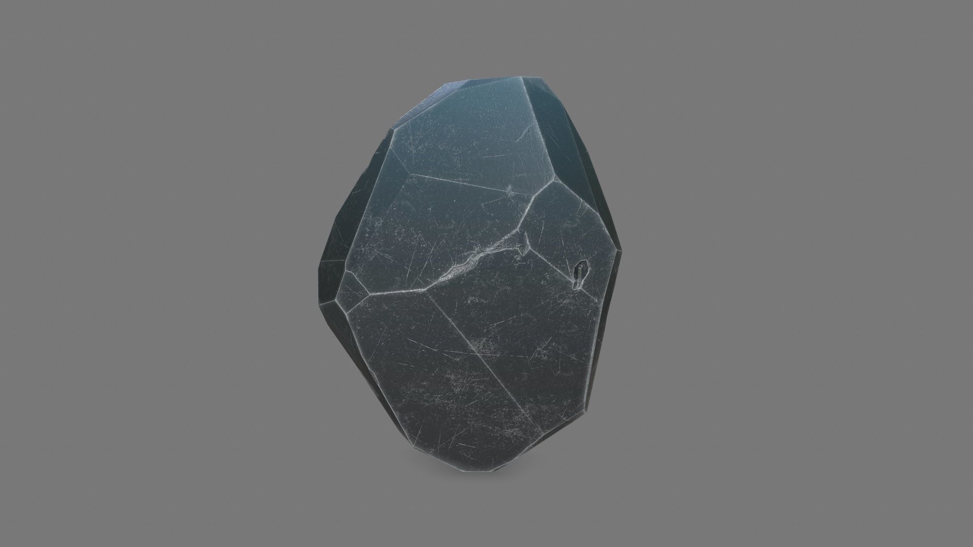 One Crystal Low-poly 3D model_2