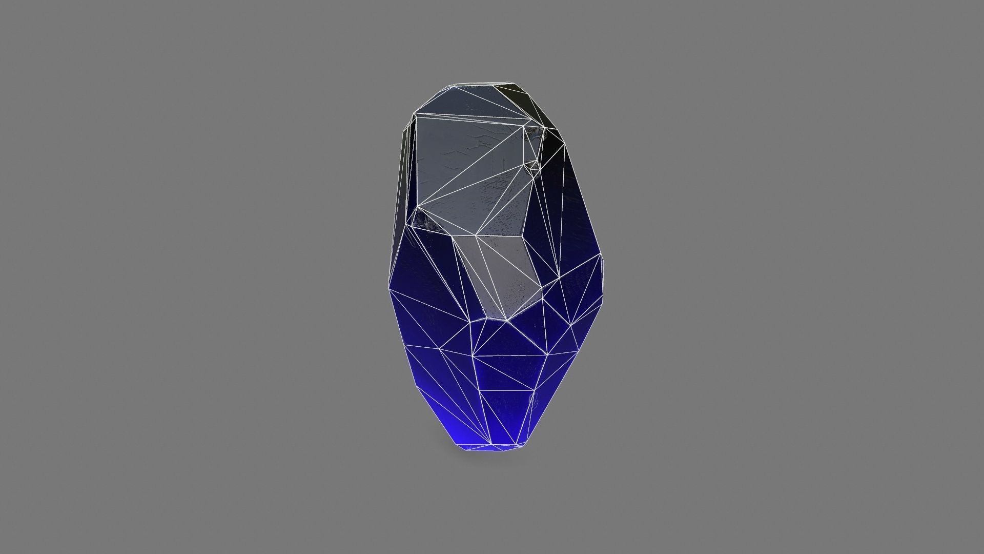 One Crystal Low-poly 3D model_9