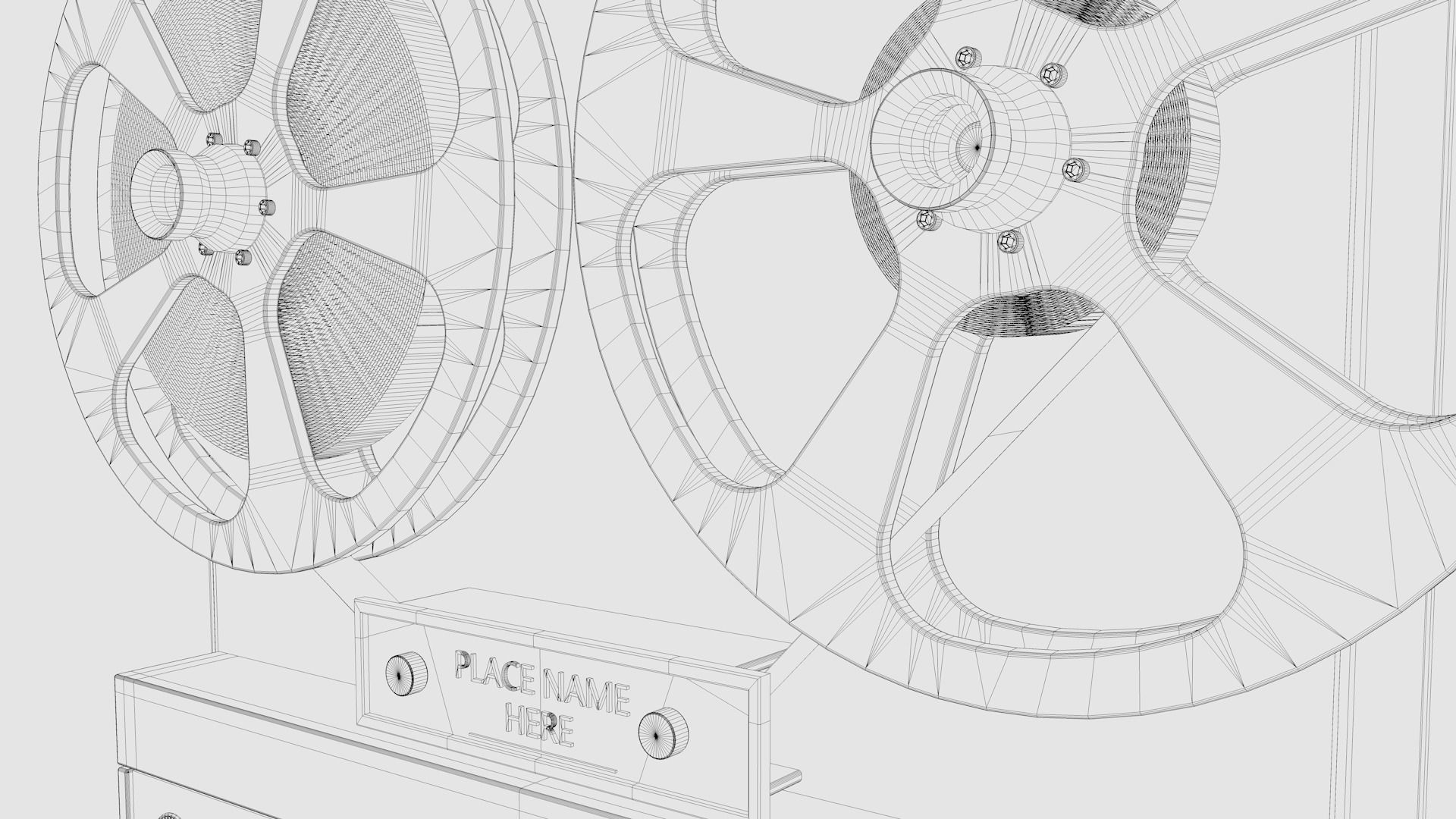 Reel to Reel 3D model_10