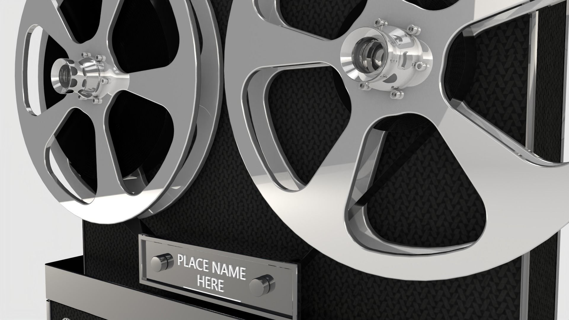 Reel to Reel 3D model_3