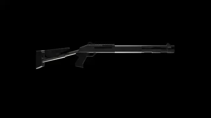 Shotgun XM1014 Low-Poly