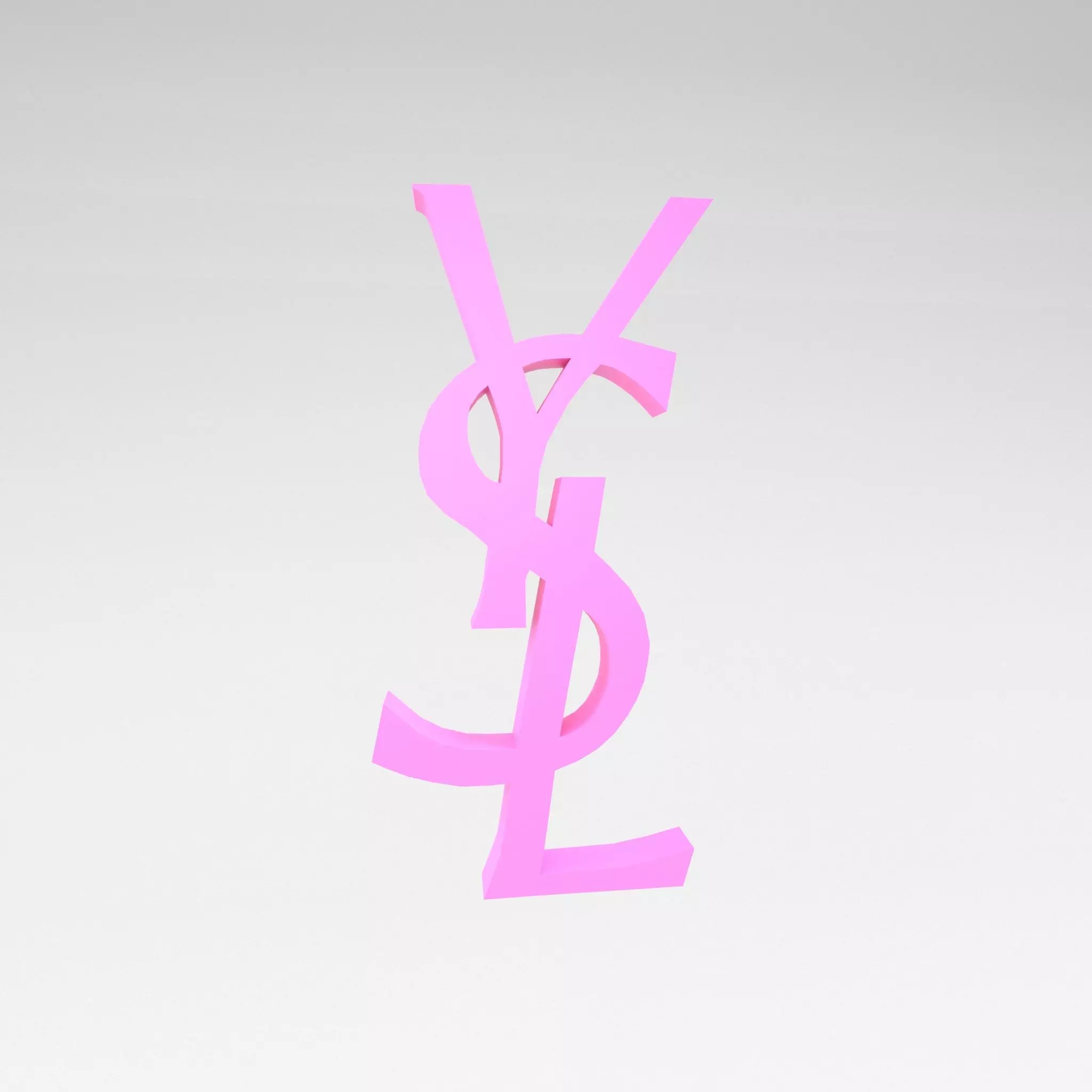 YSL Logo v1 002 Free low-poly 3D model