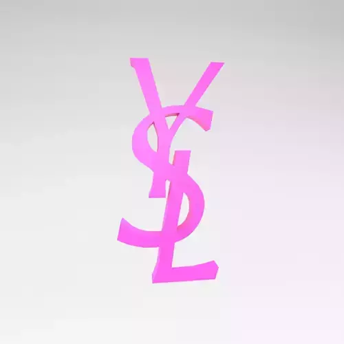 YSL Logo v1 003 Free low-poly 3D model
