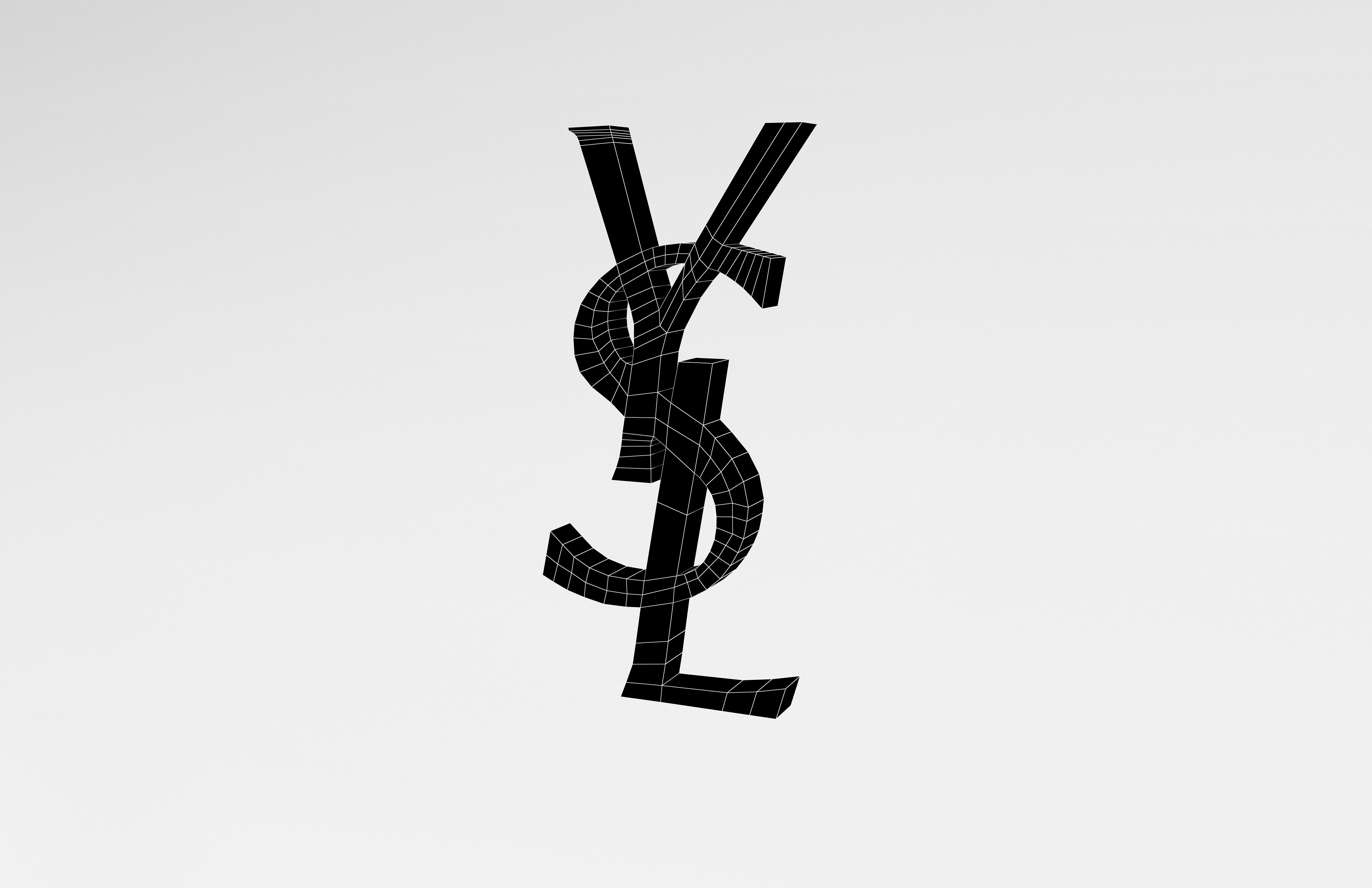 YSL Logo v1 004 Free low-poly 3D model_7