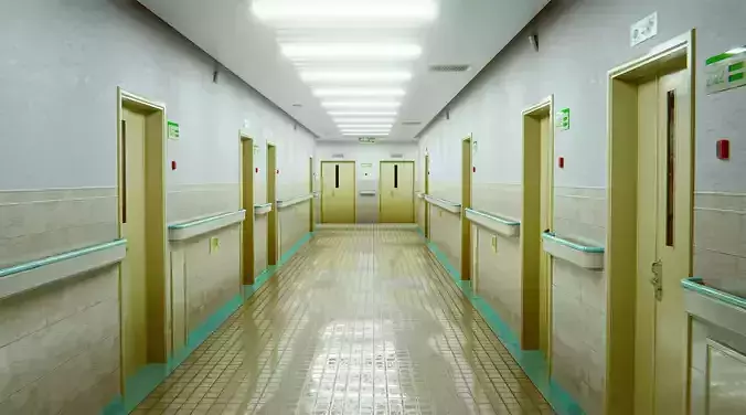 Hospital Corridor Scene