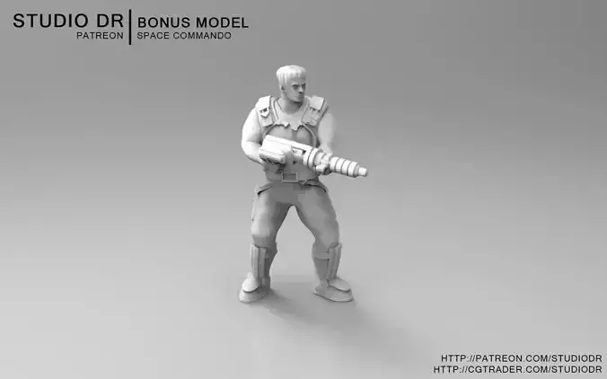 Space Commando 3D print model