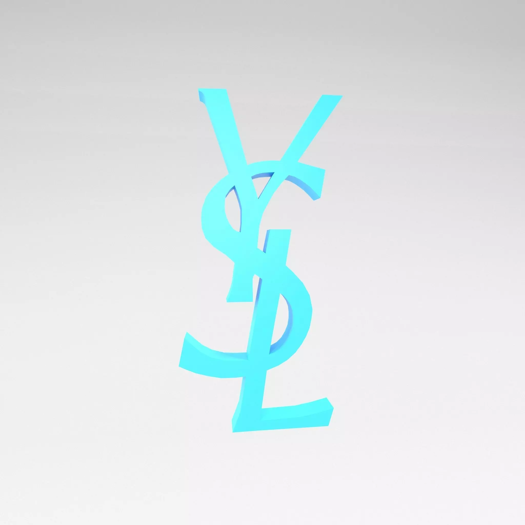 YSL Logo v1 005 Free low-poly 3D model