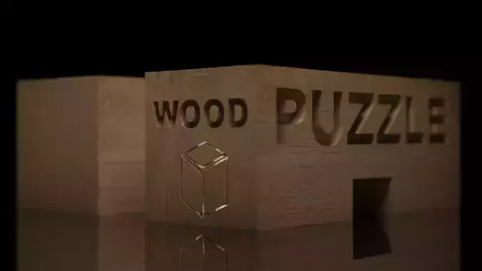 Cube Wood Puzzle