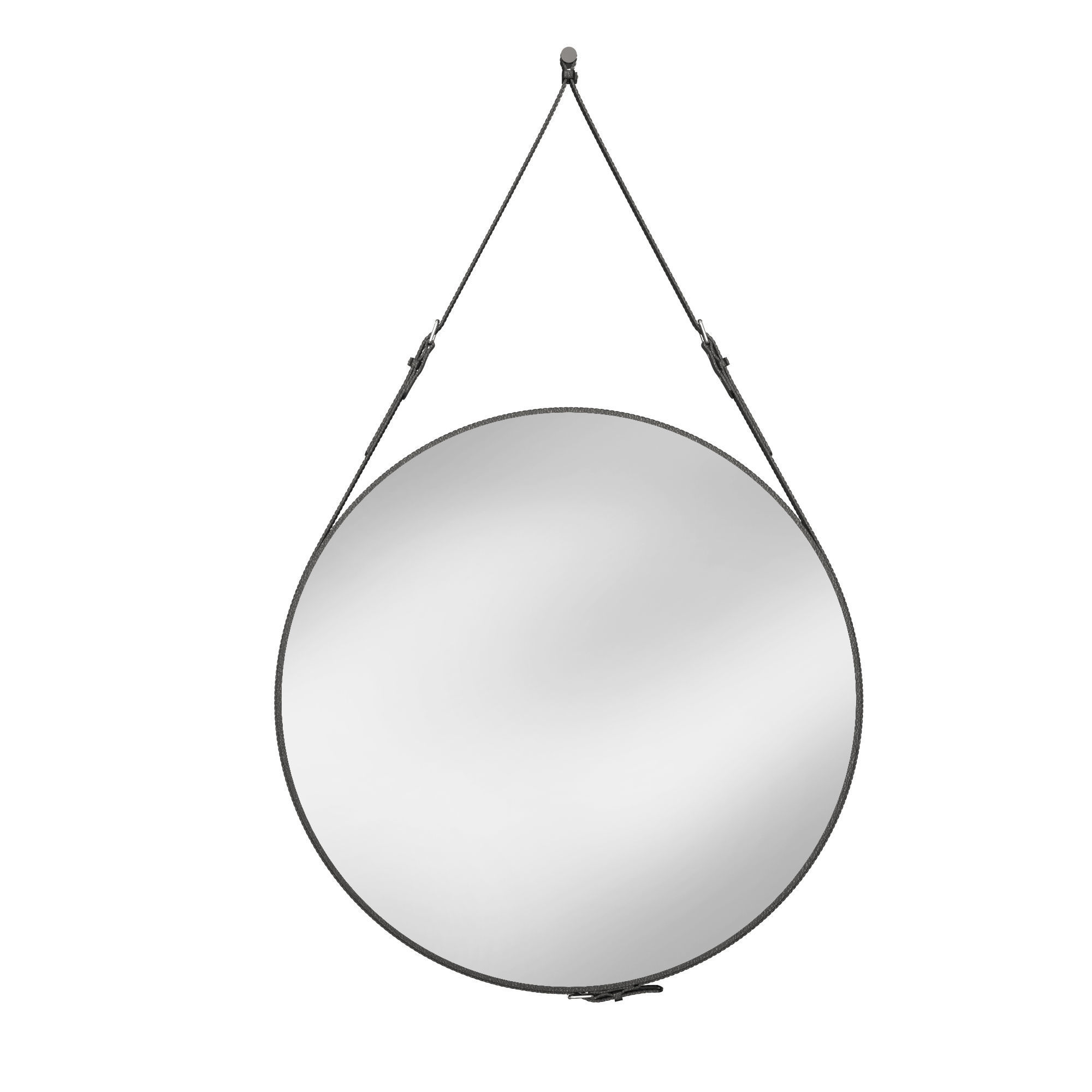 Round mirror 3D model_5