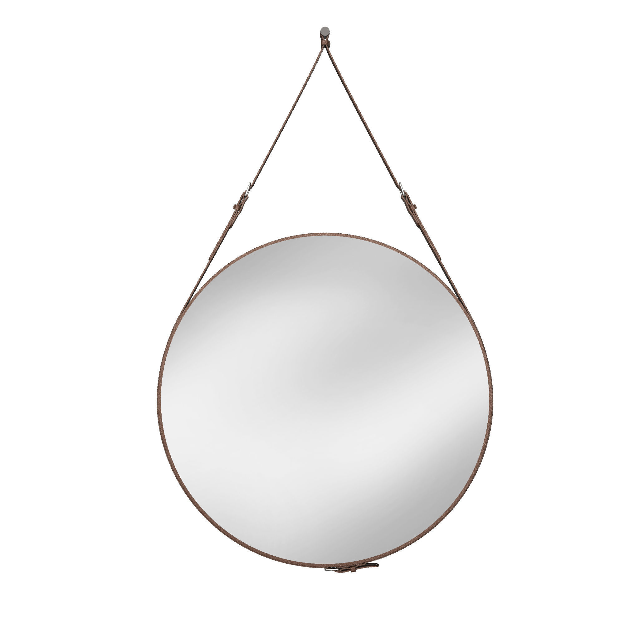 Round mirror 3D model_4