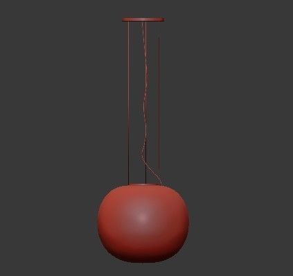 Untitled big one bronks hanging from ceiling 3D model_5